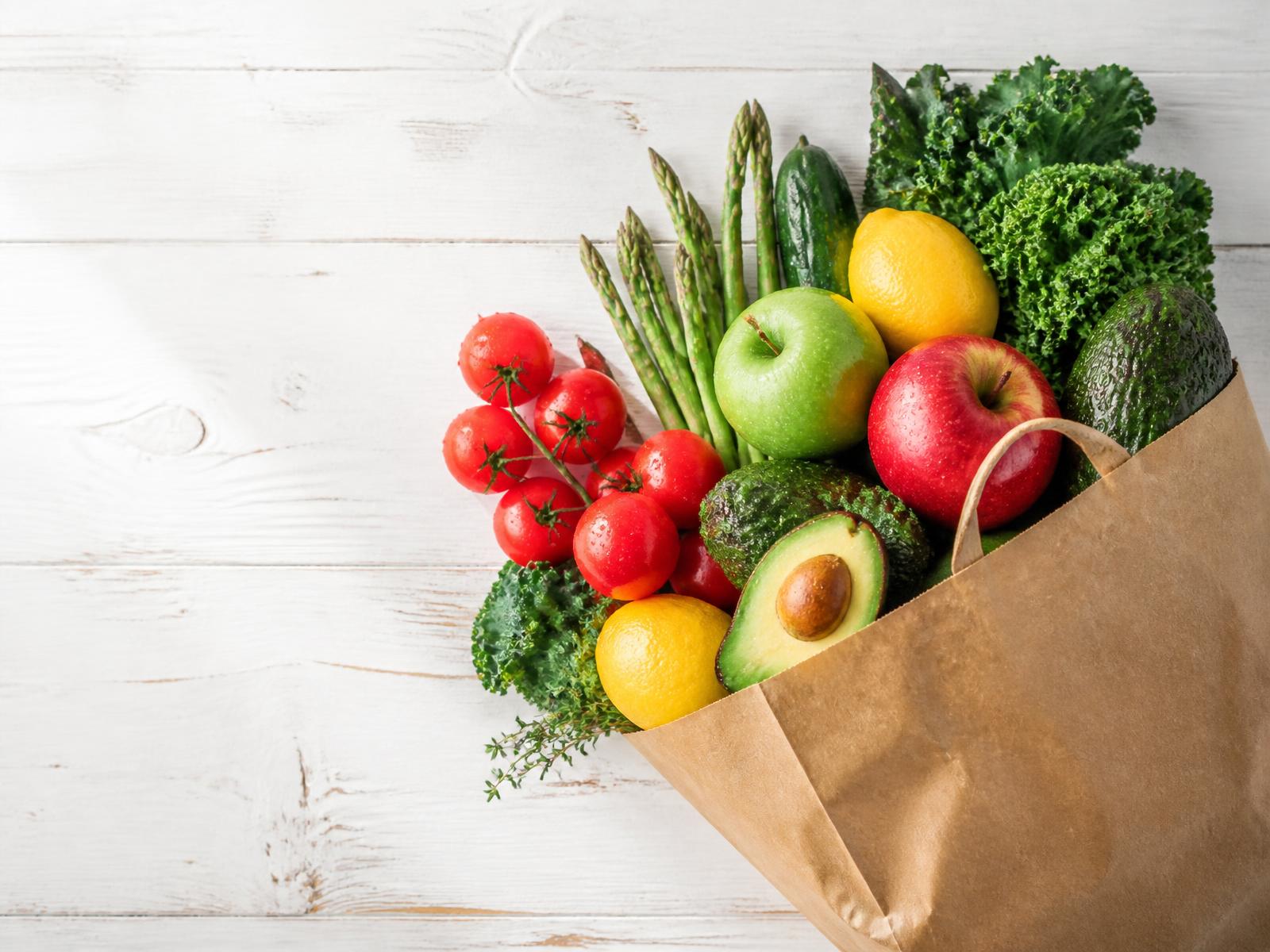 Frutta e verdura fresca selezionata